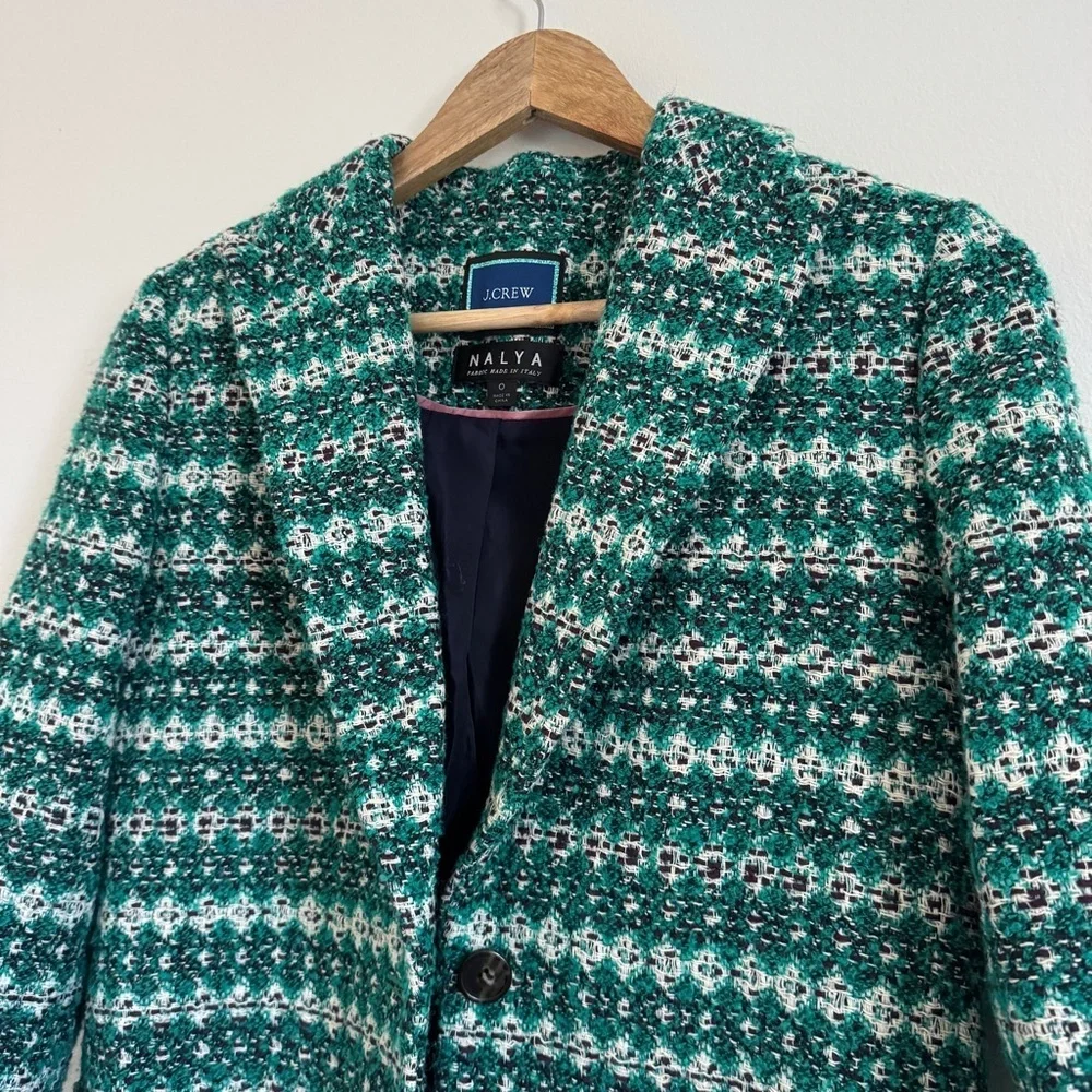 NEW J CREW Collection Blazer Size 0 Nalya Tweed NWOT